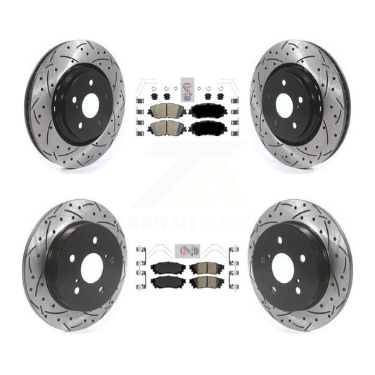 [Avant et Arrière] Disque et plaquette de frein pour 2020 Toyota Camry With TRD Package KDA-101323