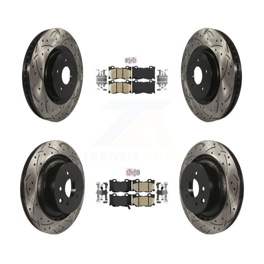 [Avant et Arrière] Disque et plaquette de frein pour INFINITI G37 RWD With Brembo Brakes KDA-101398