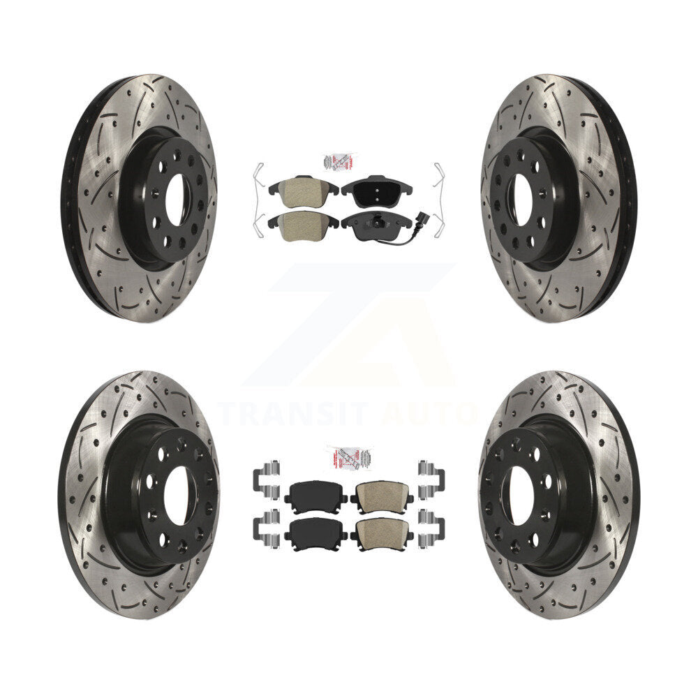 [Avant et Arrière] Disque et plaquette de frein pour Volkswagen Tiguan Q3 KDA-101408