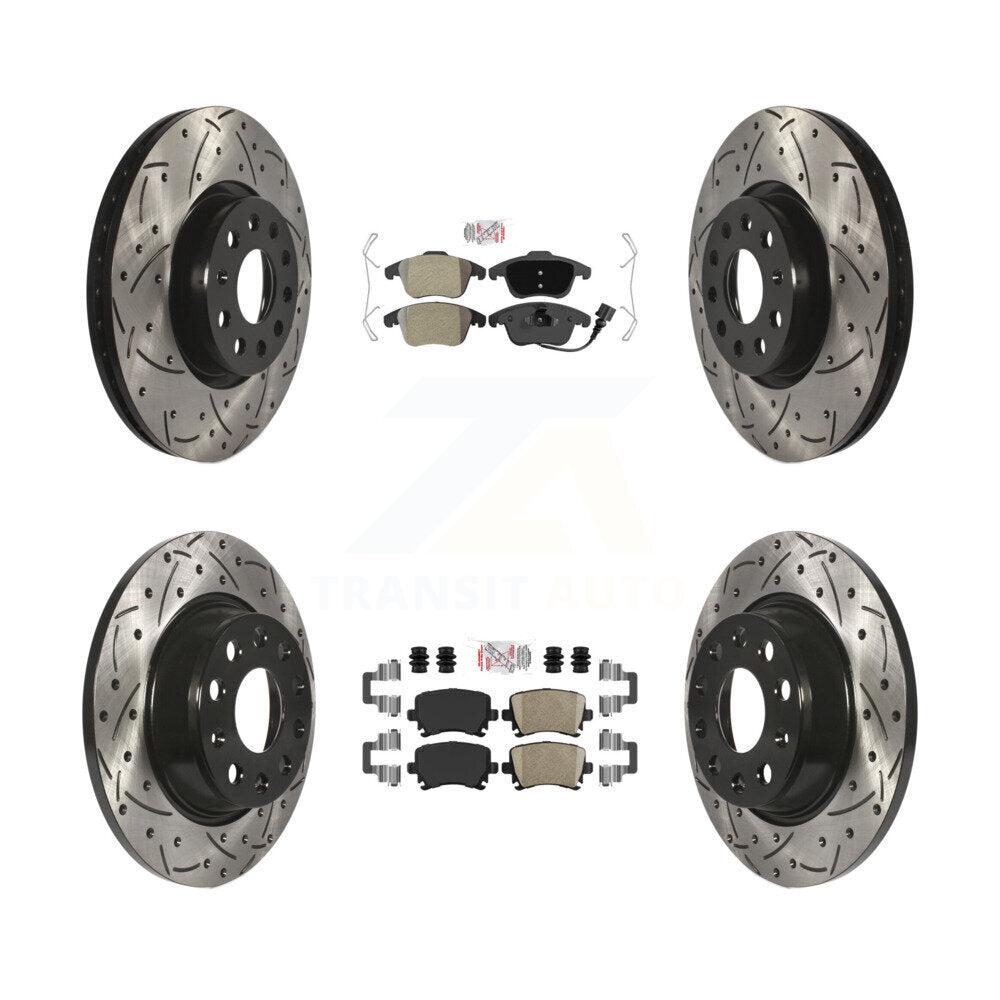 [Avant et Arrière] Disque et plaquette de frein pour Volkswagen Tiguan Q3 KDA-101409