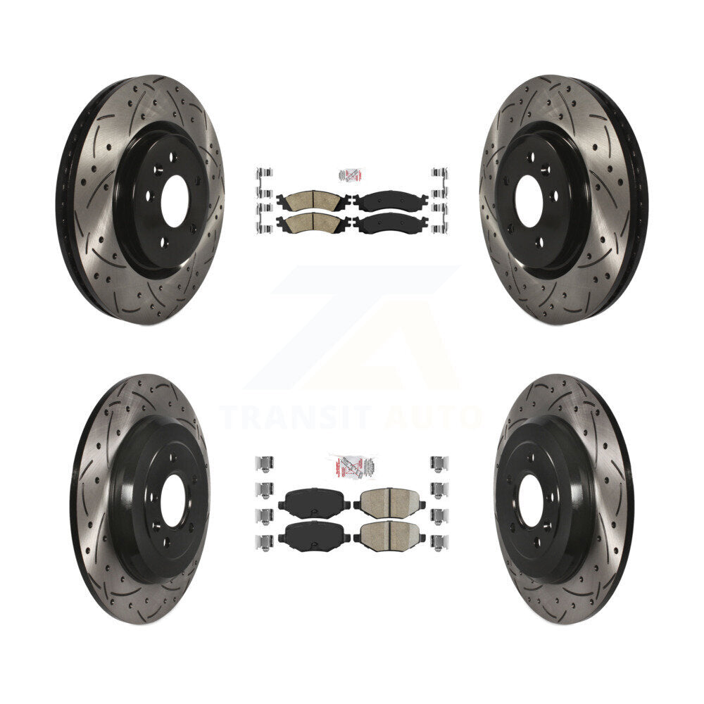[Avant et Arrière] Disque et plaquette de frein pour 2010-2012 Ford Taurus SHO KDA-101420