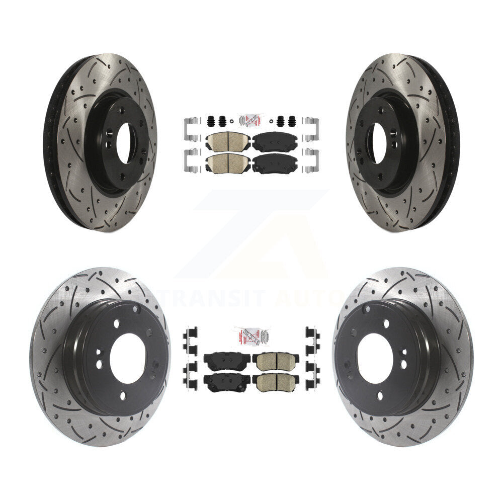 [Avant et Arrière] Disque et plaquette de frein pour Hyundai Sonata 3.3L KDA-101427