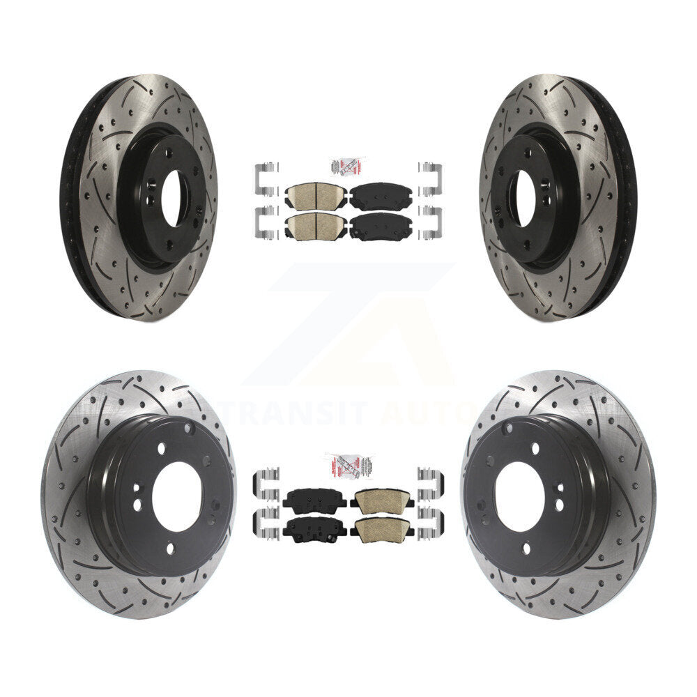 [Avant et Arrière] Disque et plaquette de frein pour Hyundai Sonata 3.3L KDA-101428