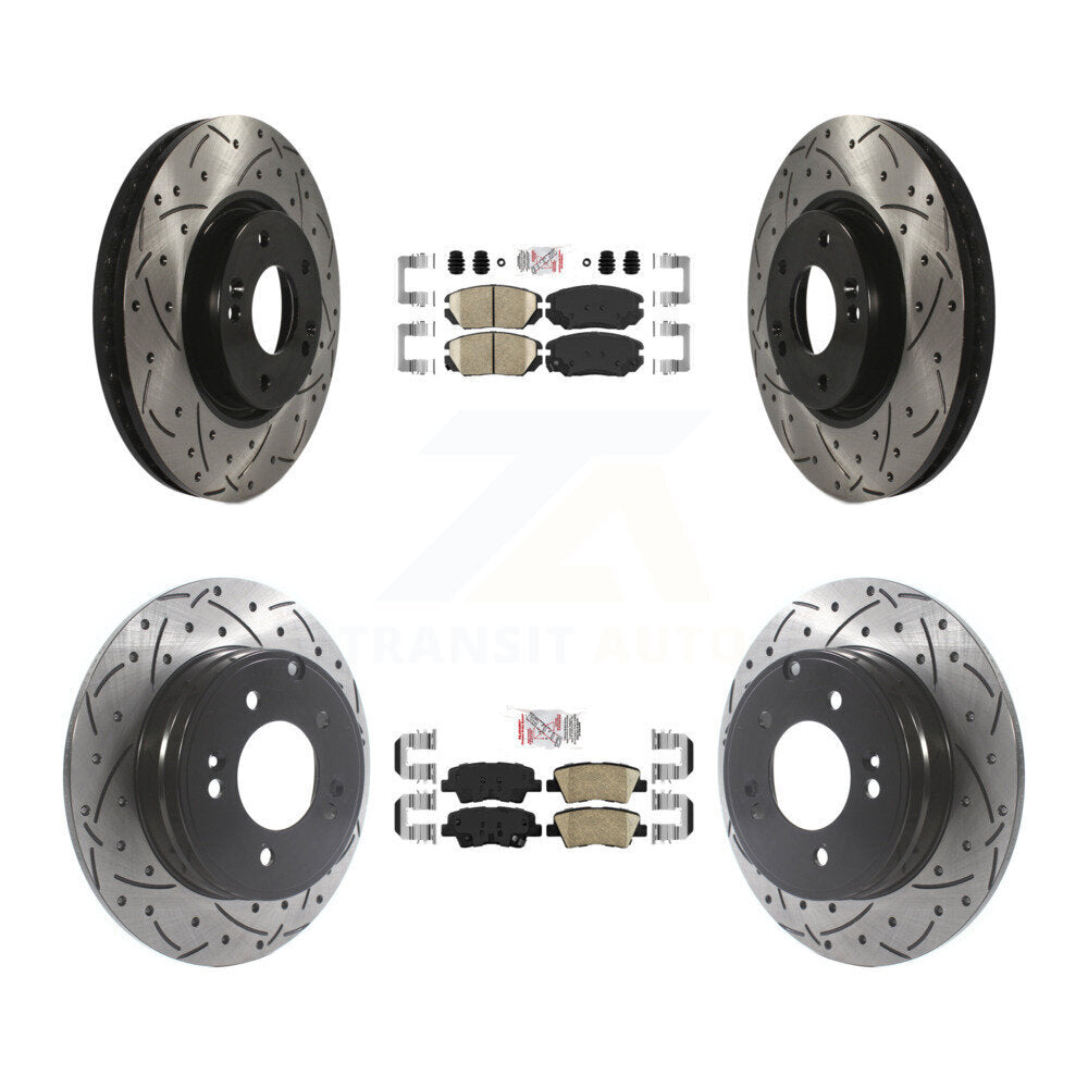 [Avant et Arrière] Disque et plaquette de frein pour Hyundai Sonata 3.3L KDA-101430