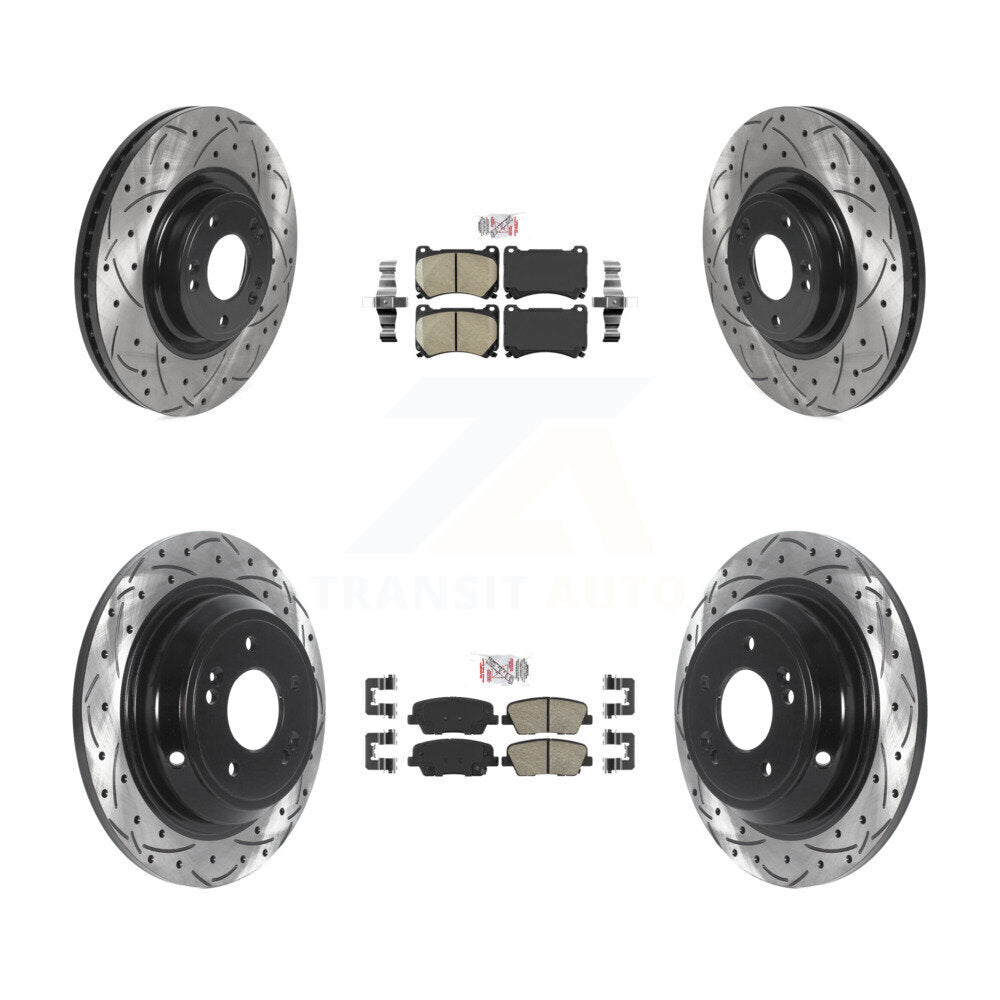 [Avant et Arrière] Disque et plaquette de frein pour Hyundai Genesis 4.6L KDA-101495