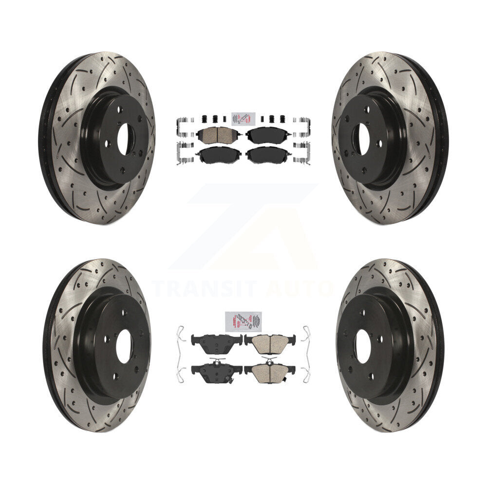 [Avant et Arrière] Disque et plaquette de frein pour Subaru Outback WRX Legacy KDA-101514