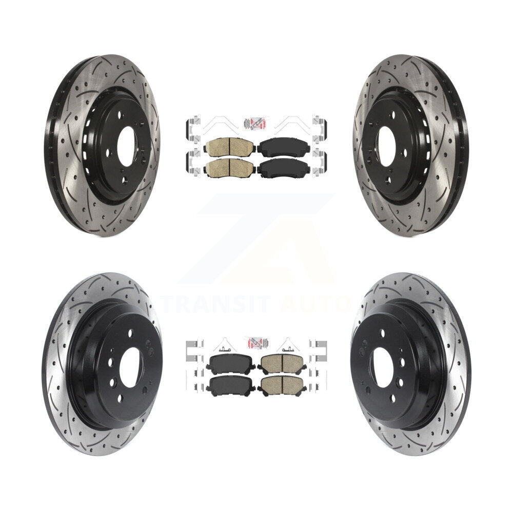[Avant et Arrière] Disque et plaquette de frein pour 2019-2024 Honda Passport KDA-101519