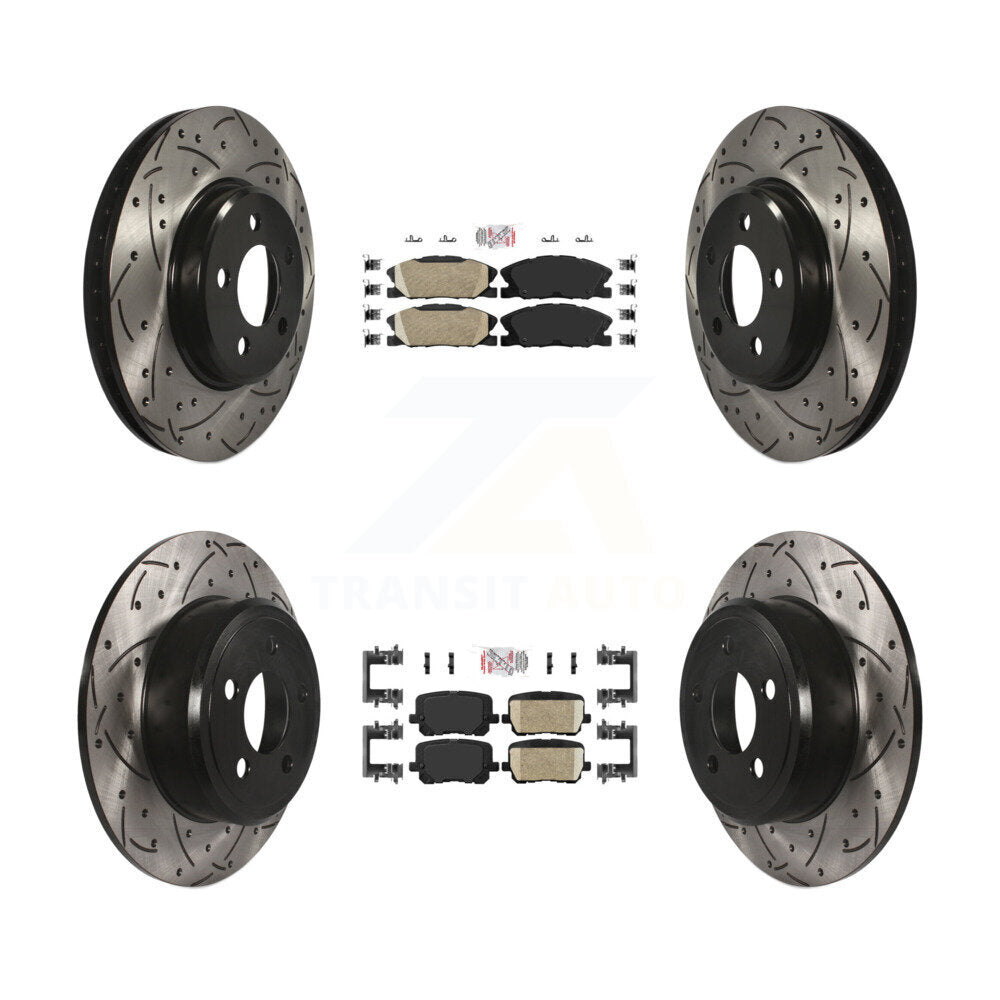 [Avant et Arrière] Disque et plaquette de frein pour Dodge Charger Pursuit with RWD 3.6L KDA-101562
