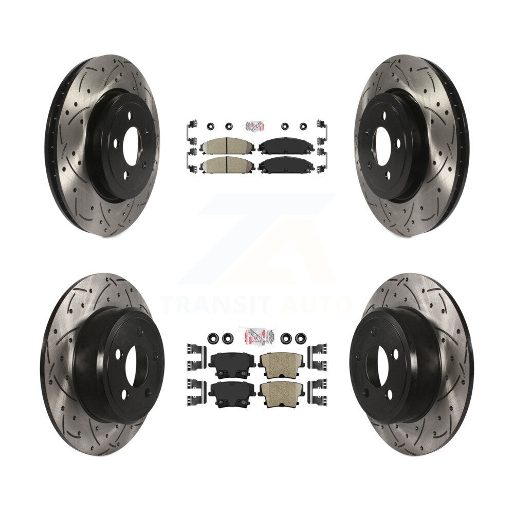 [Avant et Arrière] Disque et plaquette de frein pour 05-06 Chrysler 300 AWD with 3.5L KDA-101566