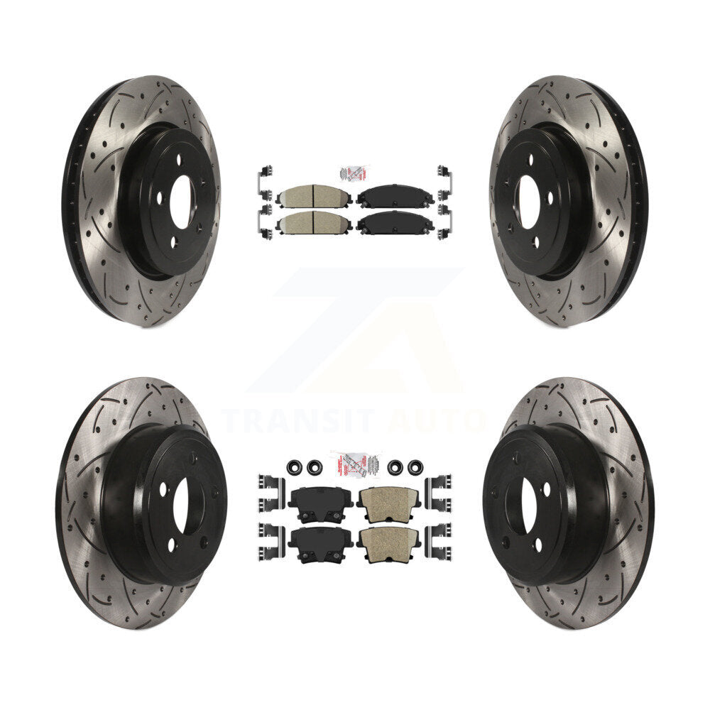 [Avant et Arrière] Disque et plaquette de frein pour 05-06 Chrysler 300 AWD with 3.5L KDA-101572