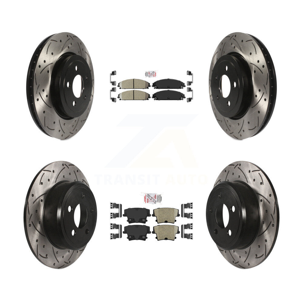 [Avant et Arrière] Disque et plaquette de frein pour 05-06 Chrysler 300 AWD with 3.5L KDA-101573