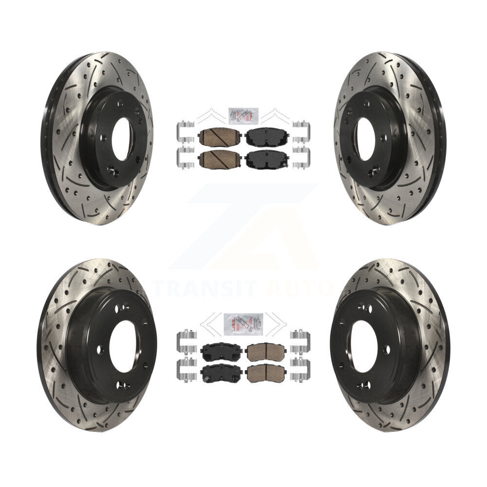 [Avant et Arrière] Disque et plaquette de frein pour Hyundai Kona Kia Seltos KDA-101591