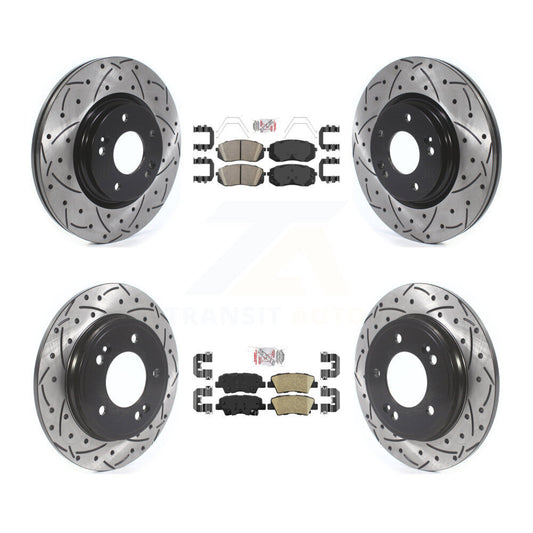 [Avant et Arrière] Disque et plaquette de frein pour Kia Forte Hyundai Veloster Forte5 KDA-101592