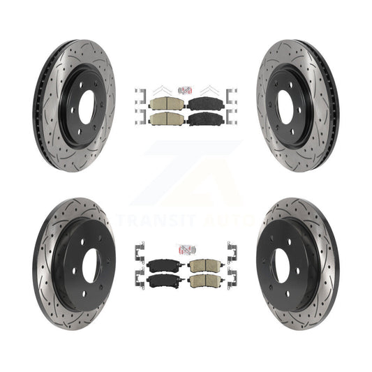 [Avant et Arrière] Disque et plaquette de frein pour Nissan Armada With Solid KDA-101633