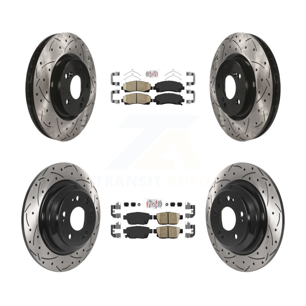 [Avant et Arrière] Disque et plaquette de frein pour 2009-2014 Acura TL KDA-101715