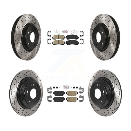 [Avant et Arrière] Disque et plaquette de frein pour 2009-2014 Acura TL KDA-101715