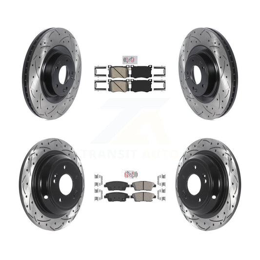 [Avant et Arrière] Disque et plaquette de frein pour Hyundai Genesis G80 Kia K900 3.8L KDA-101733