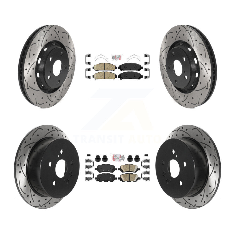 [Avant et Arrière] Disque et plaquette de frein pour 2009-2016 Toyota Venza KDA-101764
