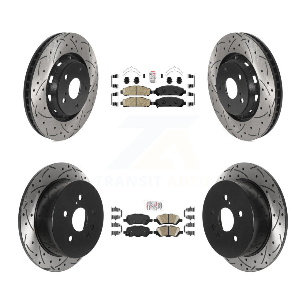 [Avant et Arrière] Disque et plaquette de frein pour 2009-2016 Toyota Venza KDA-101765