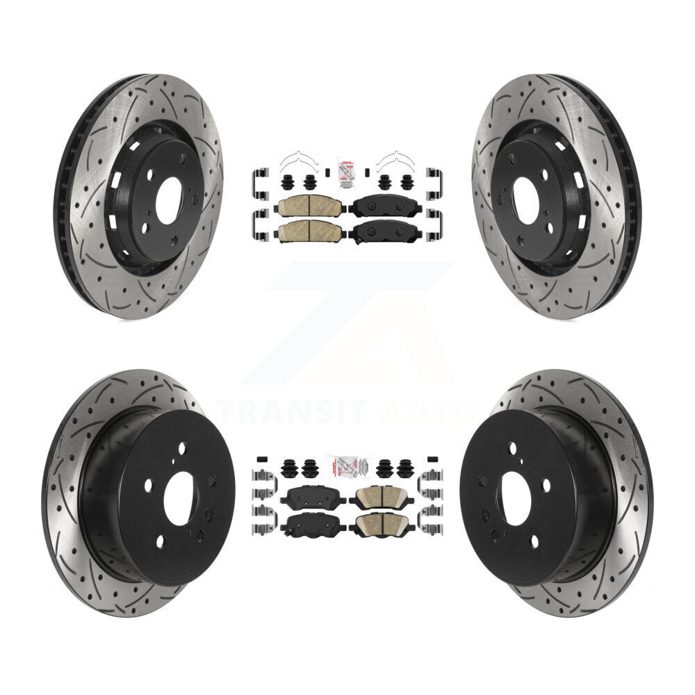 [Avant et Arrière] Disque et plaquette de frein pour 2009-2016 Toyota Venza KDA-101766