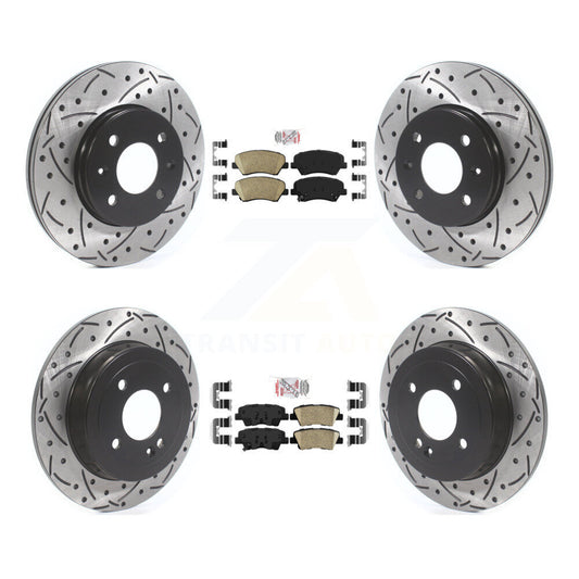 [Avant et Arrière] Disque et plaquette de frein pour Hyundai Accent Kia Rio KDA-101815