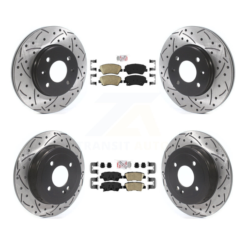 [Avant et Arrière] Disque et plaquette de frein pour Hyundai Accent Kia Rio KDA-101816
