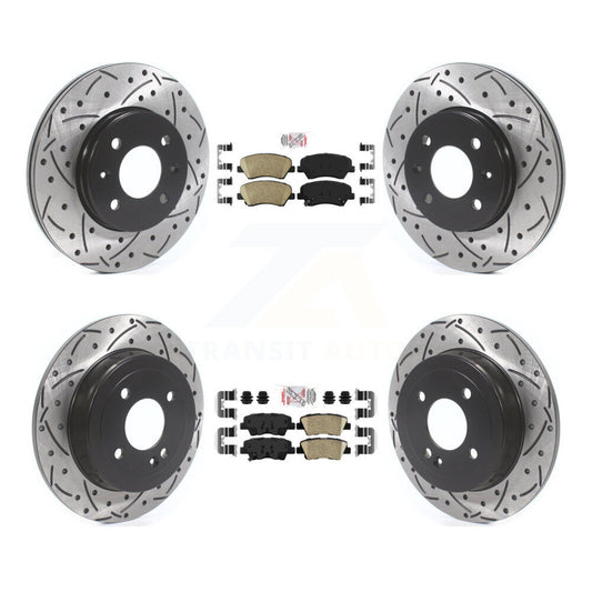 [Avant et Arrière] Disque et plaquette de frein pour Hyundai Accent Kia Rio KDA-101816