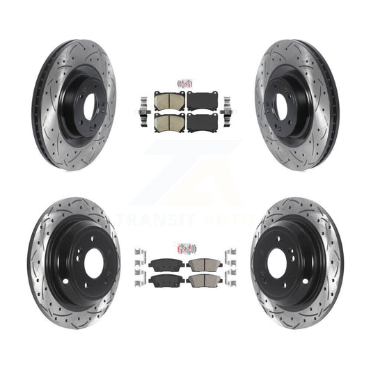 [Avant et Arrière] Disque et plaquette de frein pour 2012-2014 Hyundai Genesis 5.0L KDA-101835