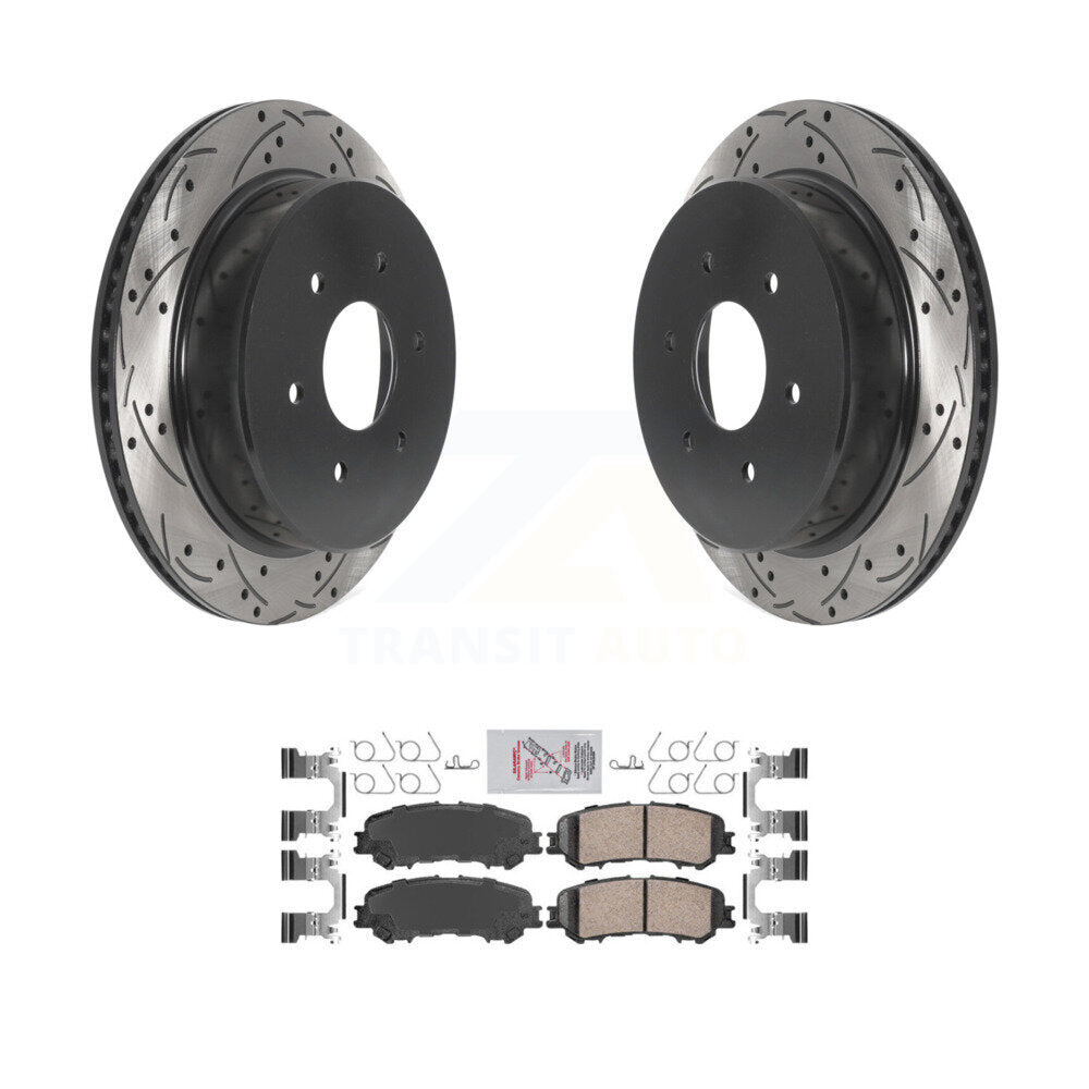 [Arrière] Disque et plaquette de frein pour 2017-2023 Nissan TITAN KDA-102300