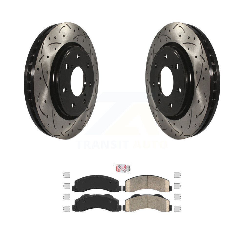 [Avant] Disque et plaquette de frein pour 2010-2014 Ford F-150 With 7 Lug Wheels KDA-102376