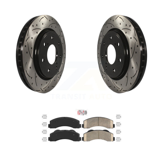 [Avant] Disque et plaquette de frein pour 2010-2014 Ford F-150 With 7 Lug Wheels KDA-102376