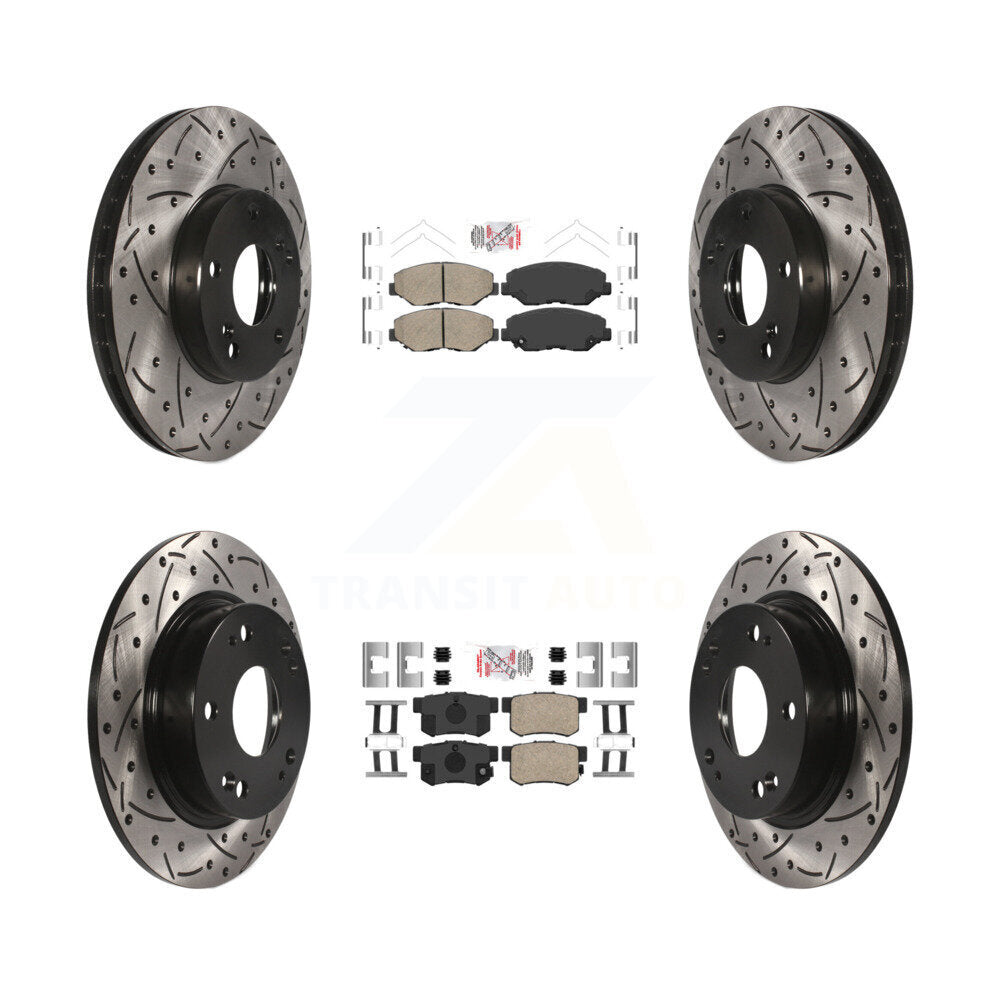 [Avant et Arrière] Disque et plaquette de frein pour 2014-2015 Acura ILX 2.0L KDA-102412