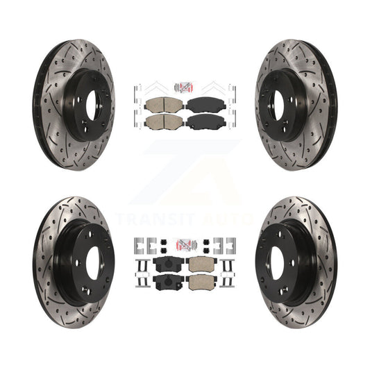 [Avant et Arrière] Disque et plaquette de frein pour 2014-2015 Acura ILX 2.0L KDA-102412