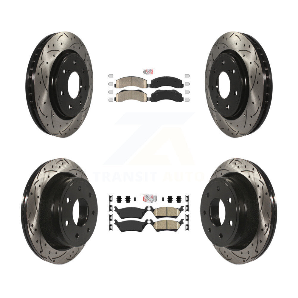 [Avant et Arrière] Disque et plaquette de frein pour 12-14 Ford F-150 With 7 Lug Wheels KDA-102475