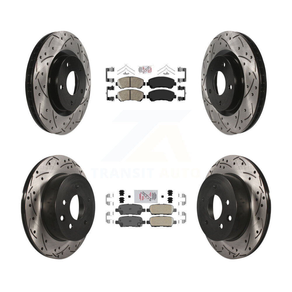 [Avant et Arrière] Disque et plaquette de frein pour Nissan Rogue Select KDA-102524