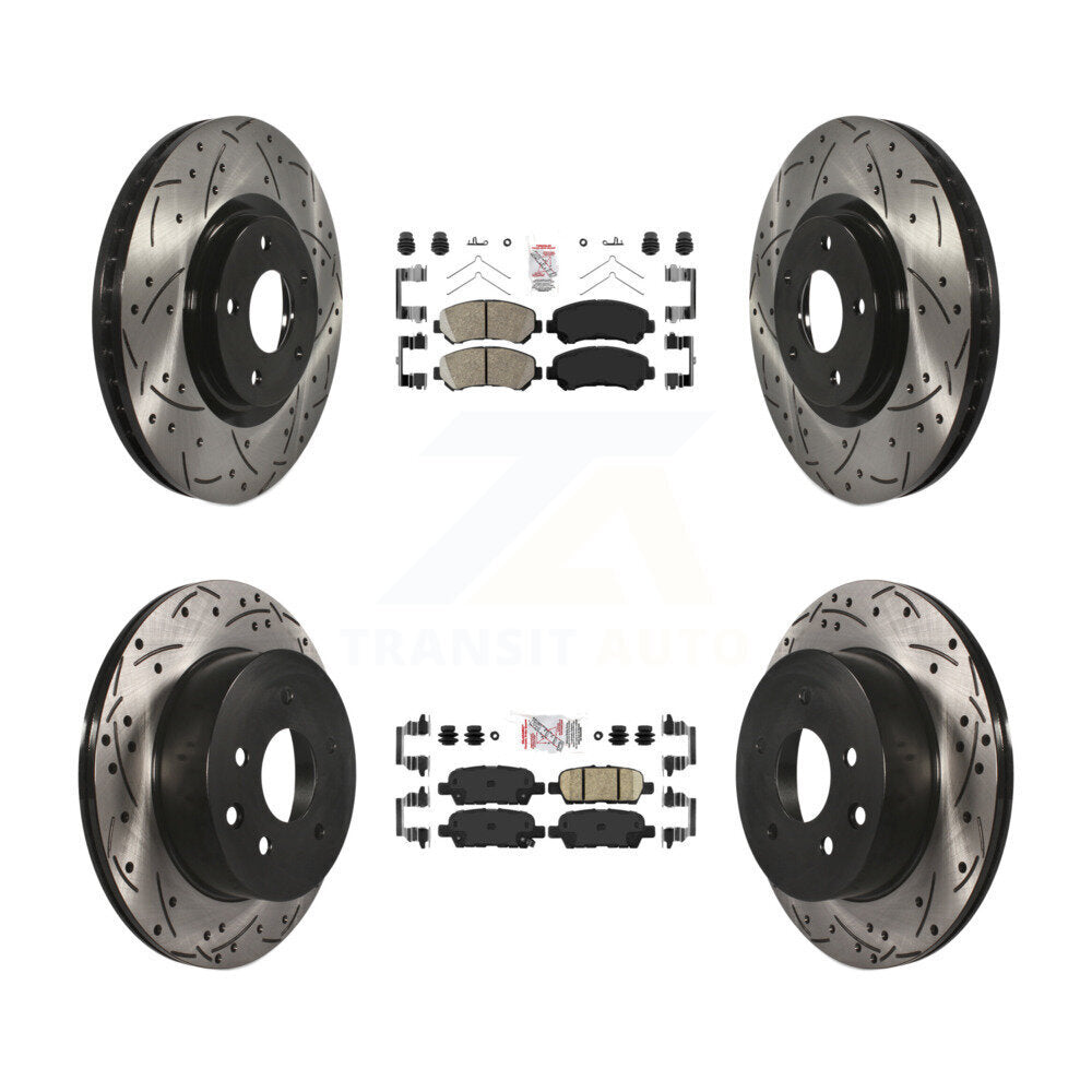 [Avant et Arrière] Disque et plaquette de frein pour 2014-2017 Nissan Juke Nismo RS KDA-102526