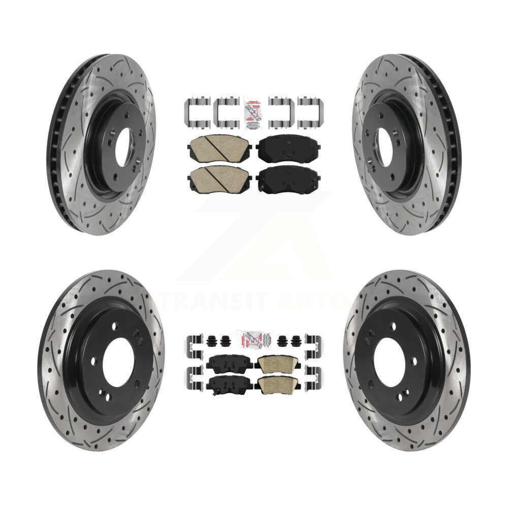 [Avant et Arrière] Disque et plaquette de frein pour Hyundai Sonata Kia Cadenza KDA-102586