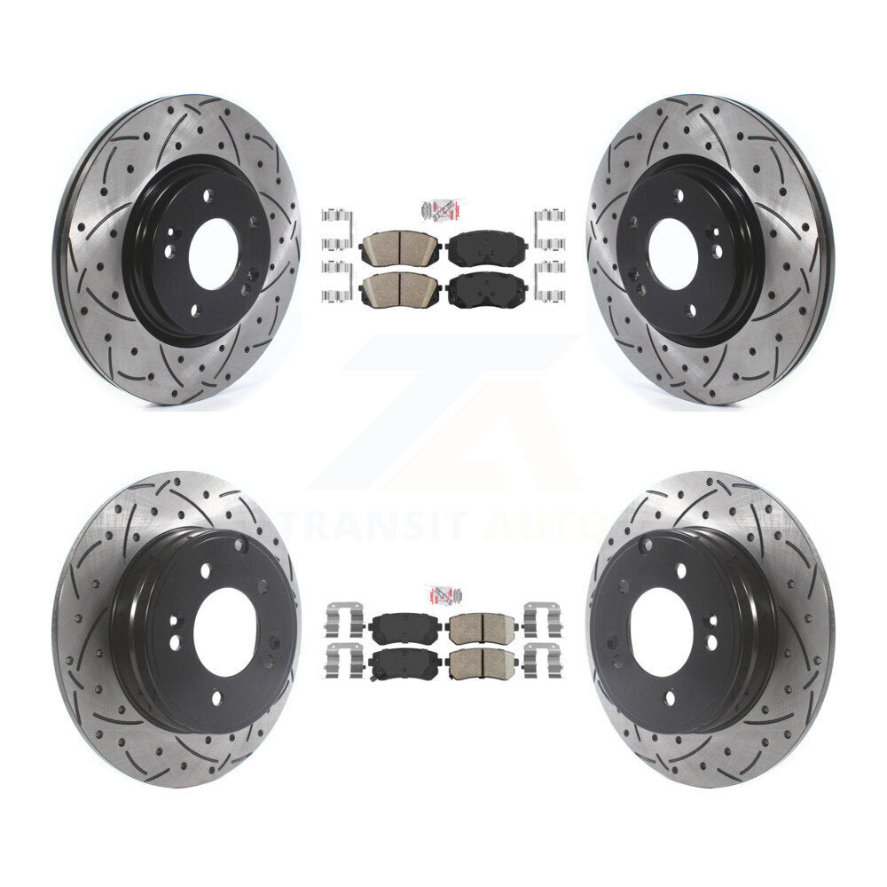 [Avant et Arrière] Disque et plaquette de frein pour 2015-2016 Hyundai Sonata GAS engine KDA-102588