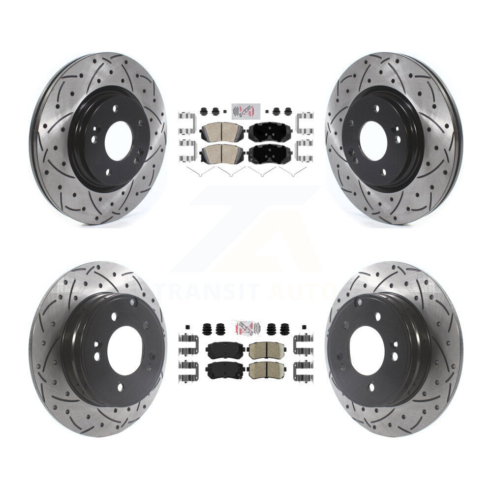 [Avant et Arrière] Disque et plaquette de frein pour 2015-2016 Hyundai Sonata GAS engine KDA-102589