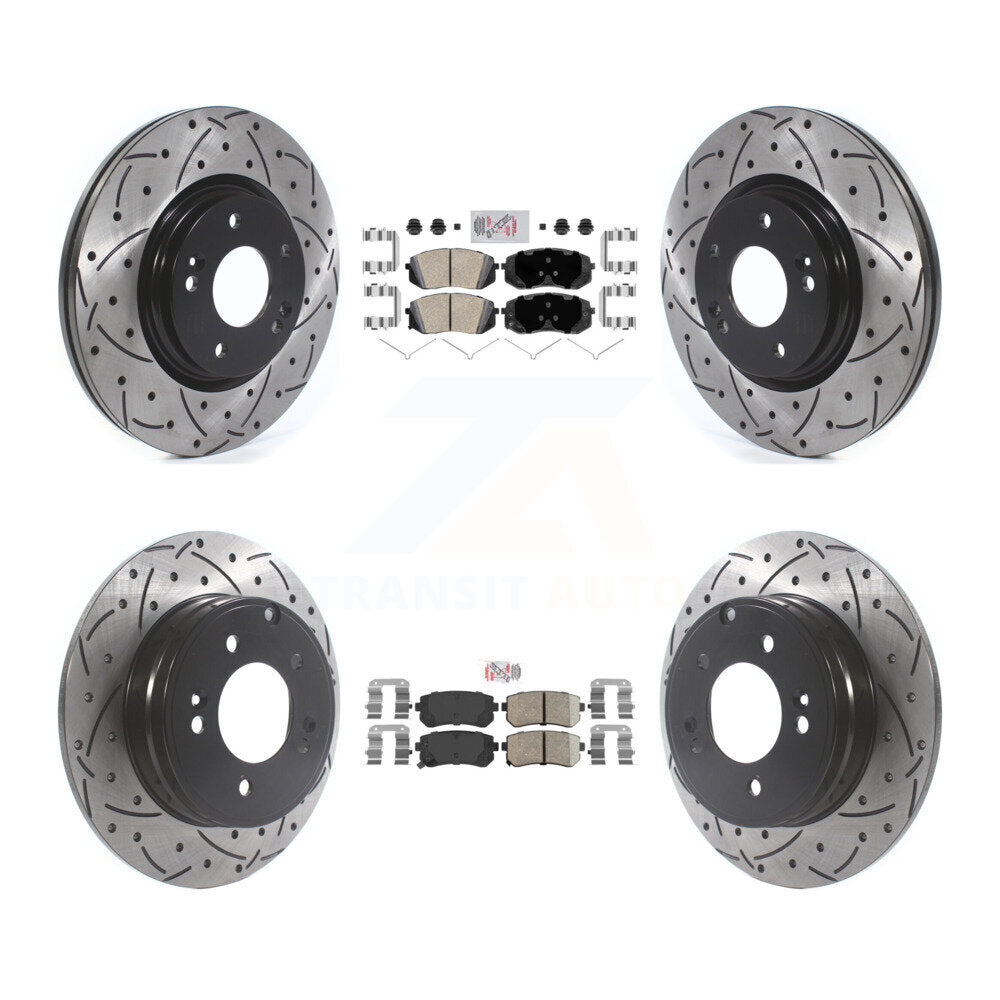 [Avant et Arrière] Disque et plaquette de frein pour 2015-2016 Hyundai Sonata GAS engine KDA-102590