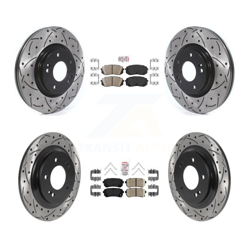 [Avant et Arrière] Disque et plaquette de frein pour 2016 Kia Optima LX/EX/LX 1.6T KDA-102596