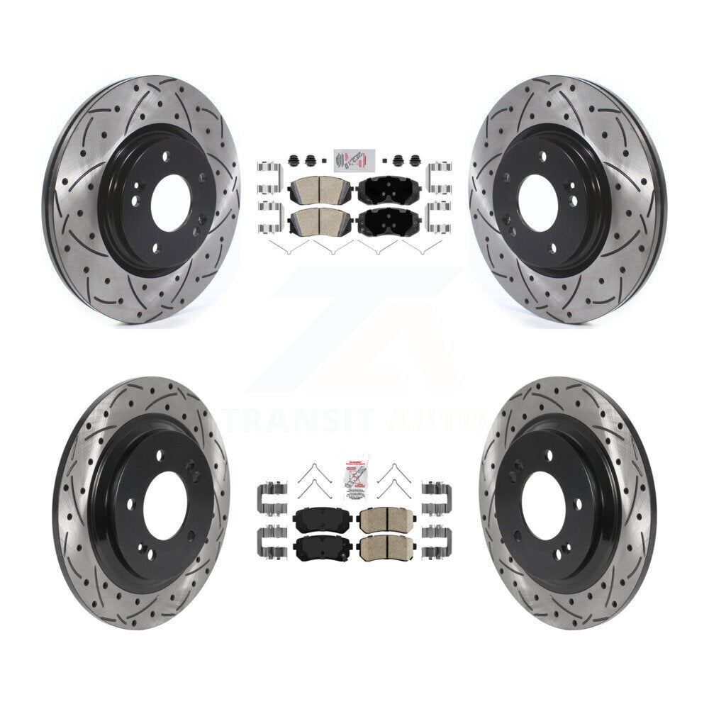 [Avant et Arrière] Disque et plaquette de frein pour 2016 Kia Optima LX/EX/LX 1.6T KDA-102598