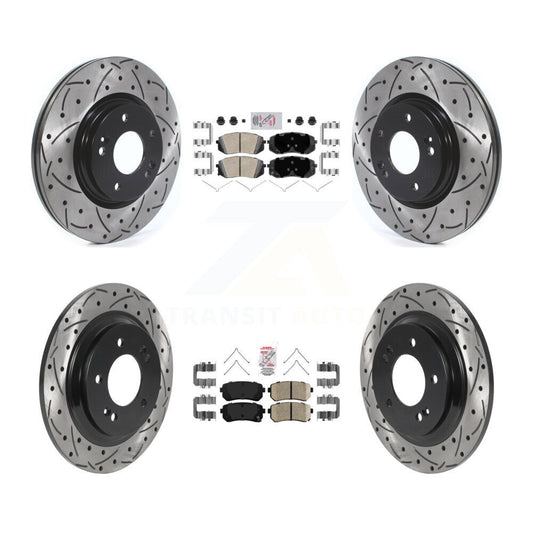 [Avant et Arrière] Disque et plaquette de frein pour 2016 Kia Optima LX/EX/LX 1.6T KDA-102598
