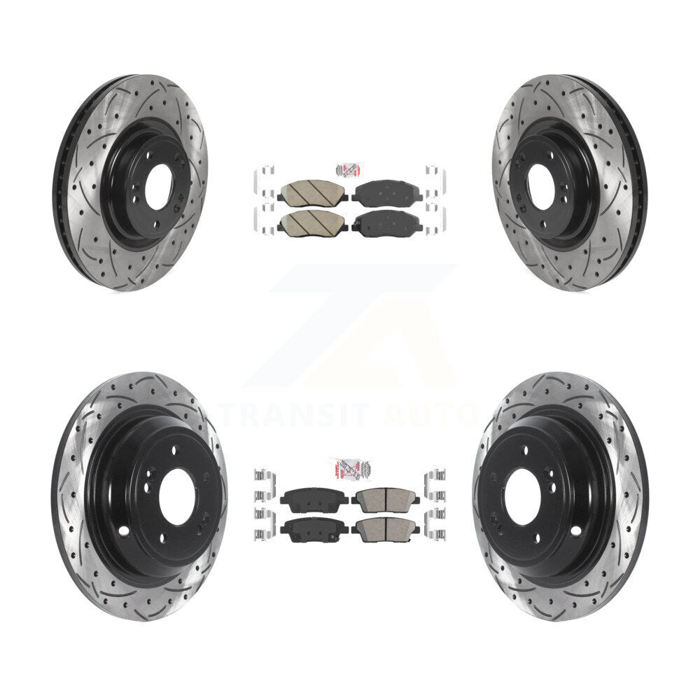 [Avant et Arrière] Disque et plaquette de frein pour 2012 Hyundai Genesis 3.8L KDA-102618