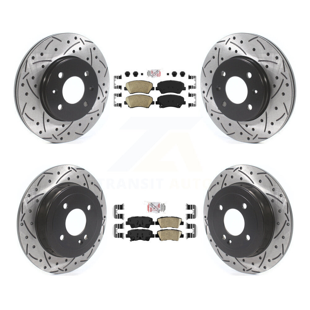 [Avant et Arrière] Disque et plaquette de frein pour Hyundai Accent Kia Rio KDA-102623