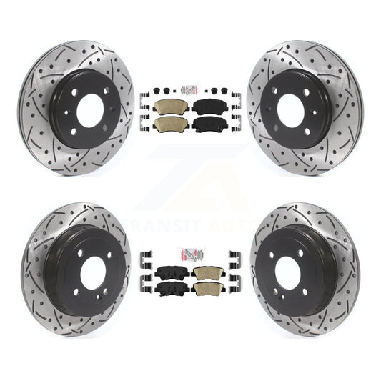 [Avant et Arrière] Disque et plaquette de frein pour Hyundai Accent Kia Rio KDA-102623