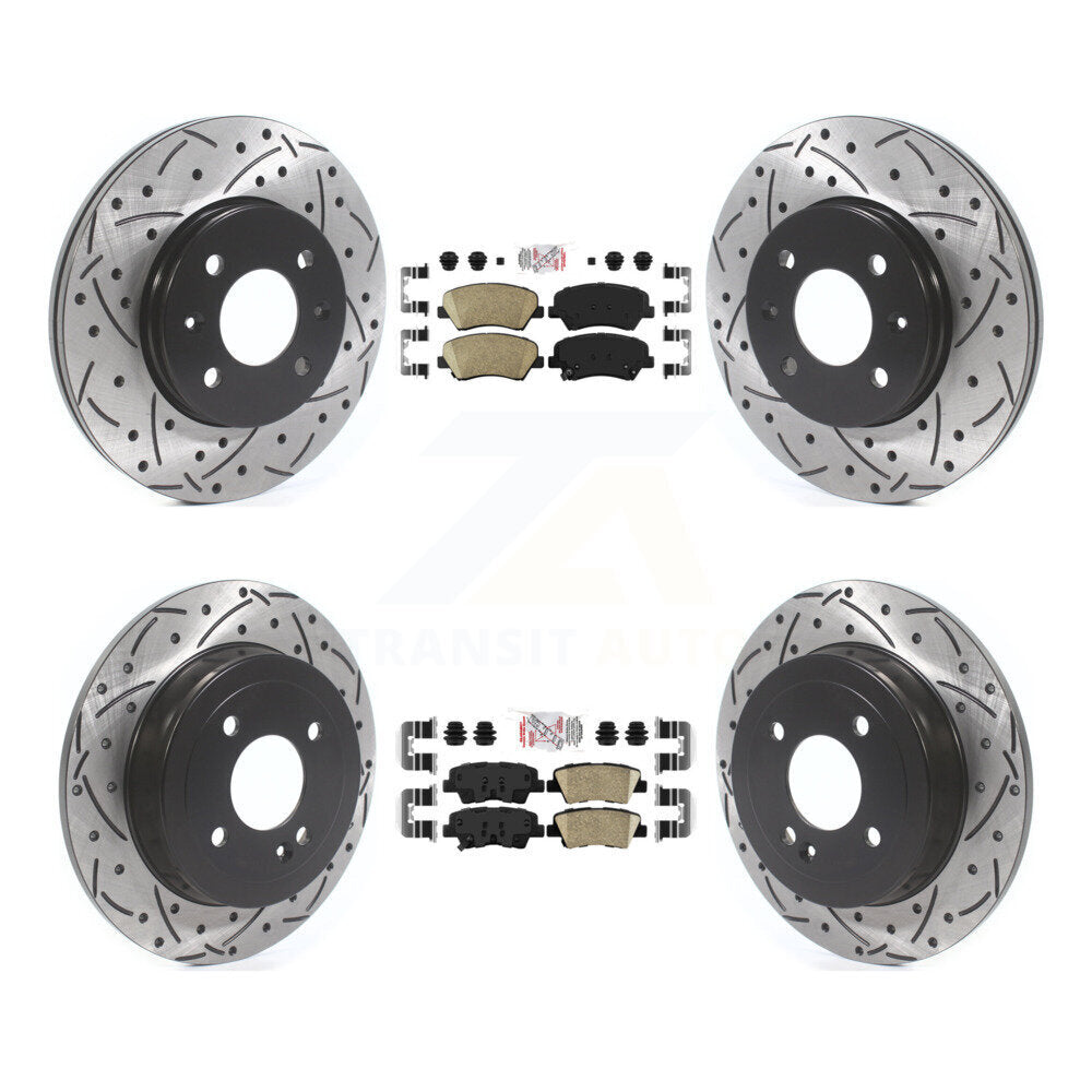 [Avant et Arrière] Disque et plaquette de frein pour Hyundai Accent Kia Rio KDA-102624