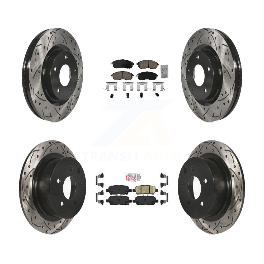 [Avant et Arrière] Disque et plaquette de frein pour 17-19 Nissan Sentra Turbocharged KDA-102645