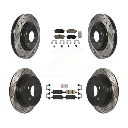 [Avant et Arrière] Disque et plaquette de frein pour 17-19 Nissan Sentra Turbocharged KDA-102645