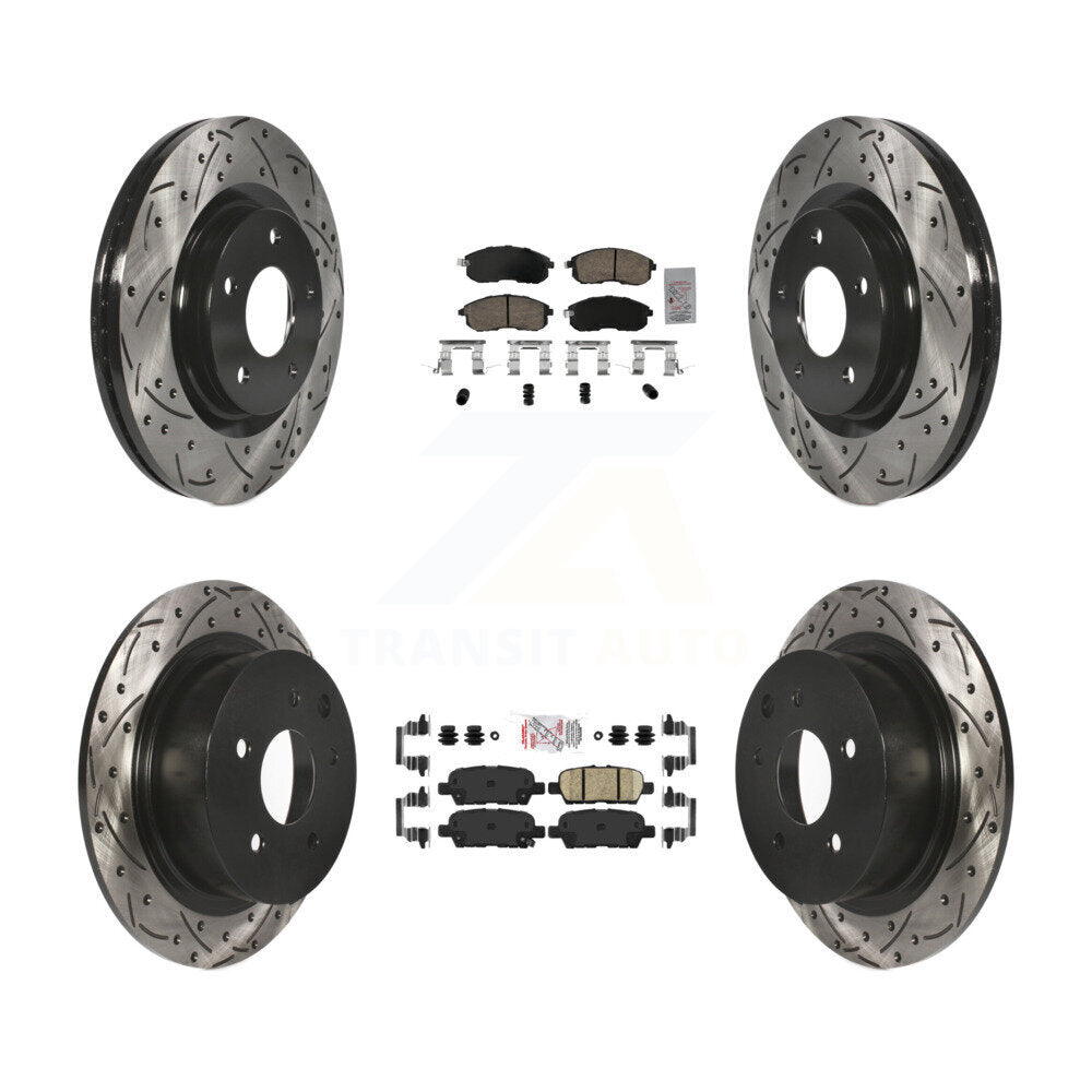 [Avant et Arrière] Disque et plaquette de frein pour 17-19 Nissan Sentra Turbocharged KDA-102646